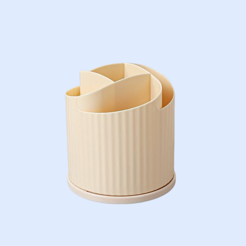 Otočný kosmetický stojan na štětce