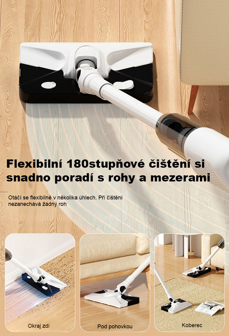 JS-【Bezdrátová integrace sání a vytírání】 stroj na odstraňování roztočů a vakuové vytírání