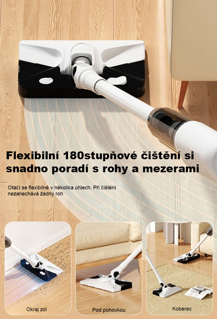 JS-【Bezdrátová integrace sání a vytírání】 stroj na odstraňování roztočů a vakuové vytírání