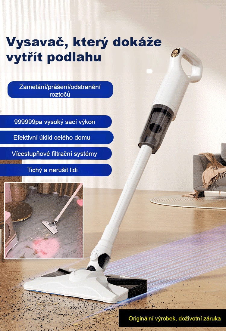 JS-【Bezdrátová integrace sání a vytírání】 stroj na odstraňování roztočů a vakuové vytírání