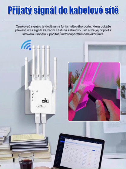 Šestipásmový zesilovač bezdrátového signálu