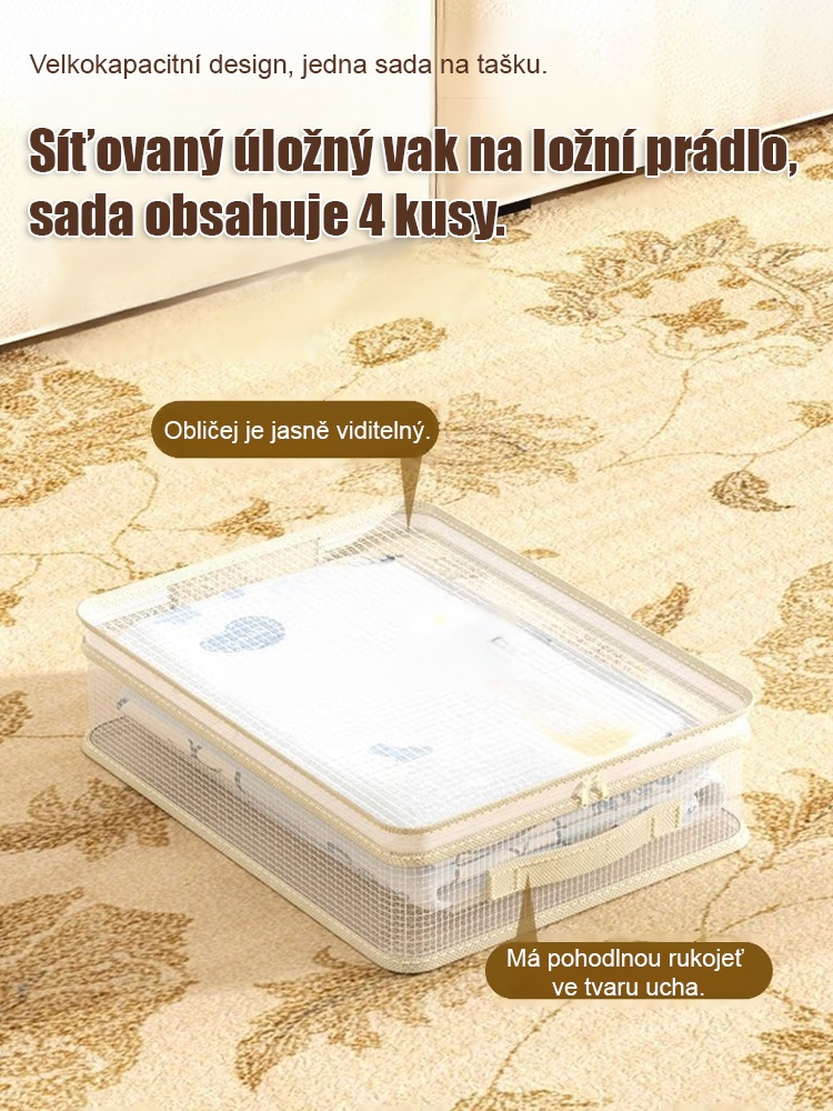 【Skladovací mistr】Domácí čtyřdílný úložný pytel