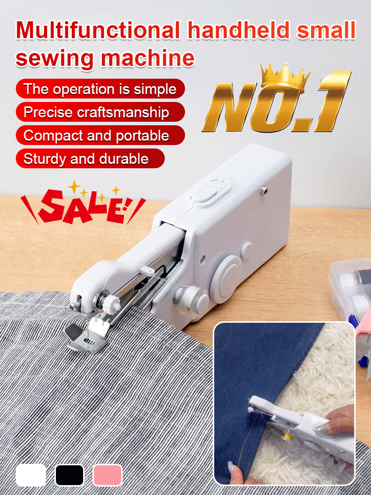 Multifunctional handheld small sewing machine