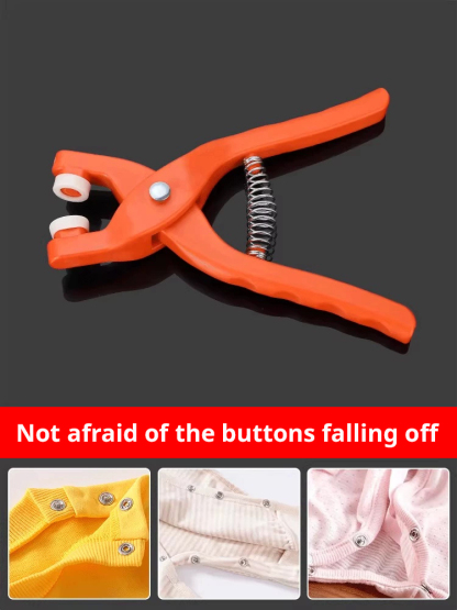 No-sew colored snap button installation tool set