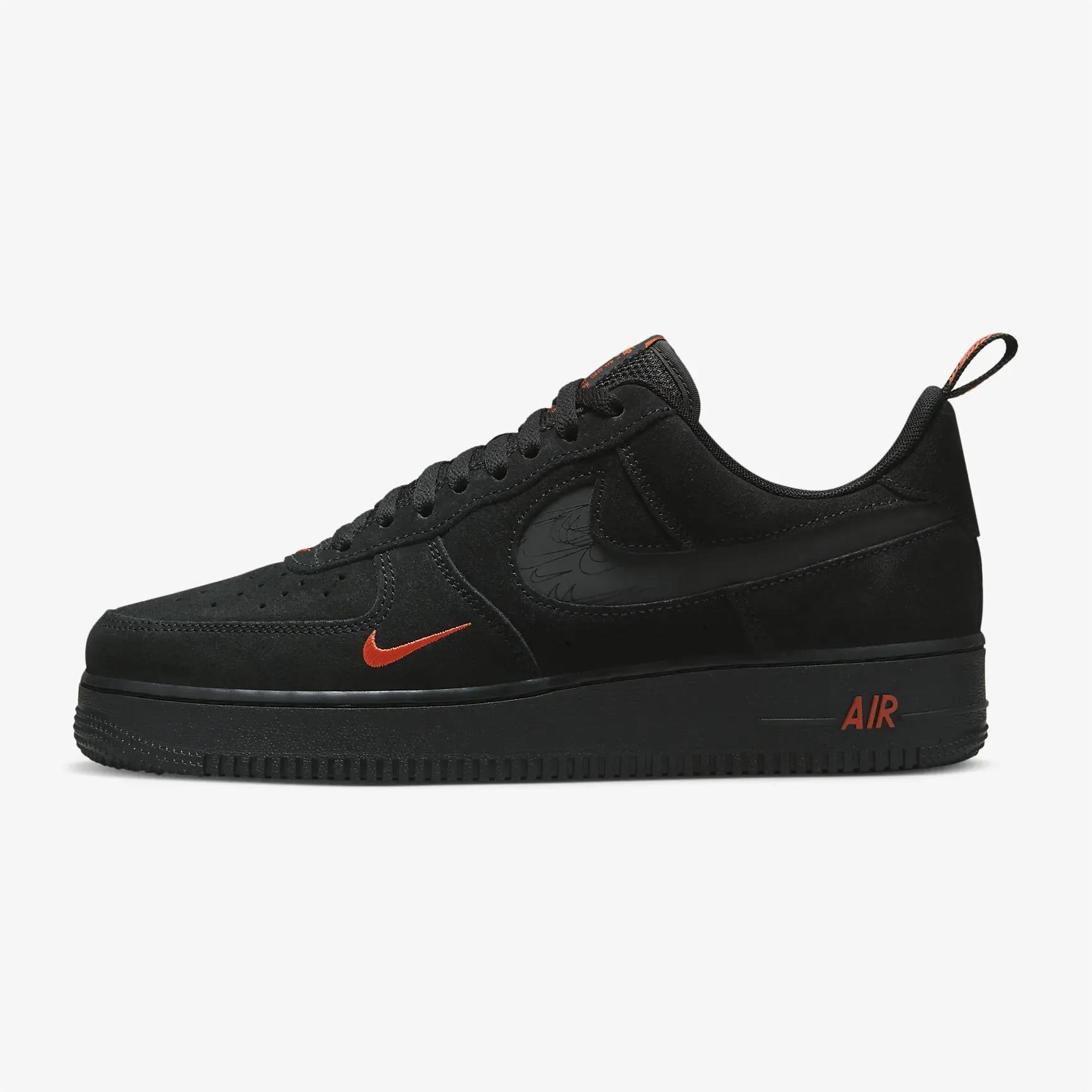NITHTKE Air Force 1 Low Multi-Swoosh Black Crimson