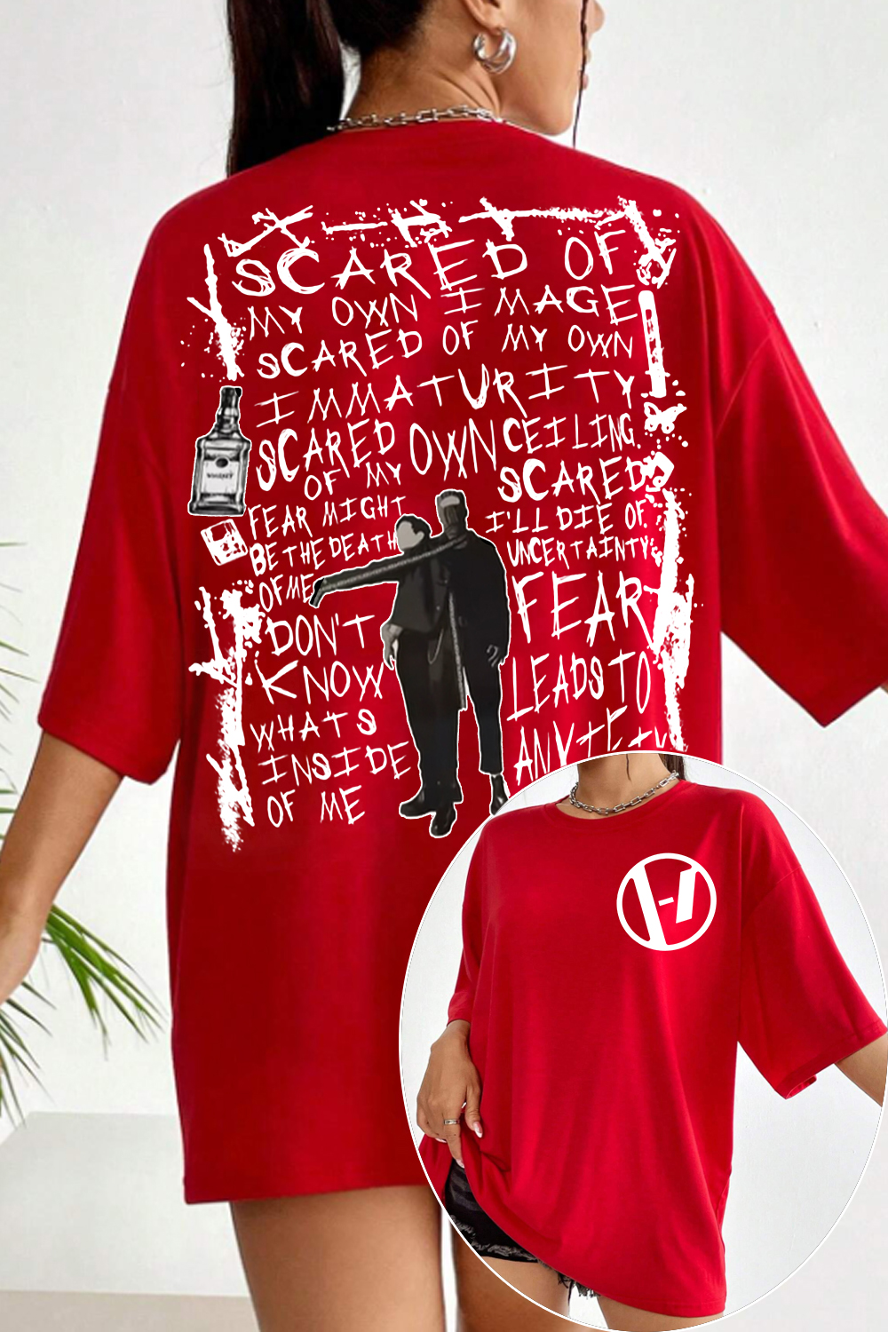 twentyonepilotsedit 2-sided printed women's shirt