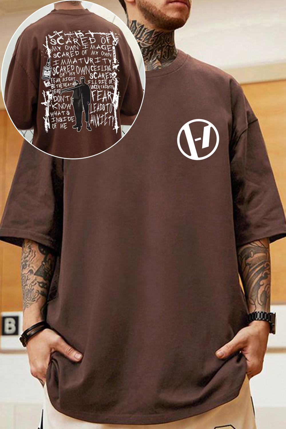 twentyonepilotsedit 2-sided printed shirt