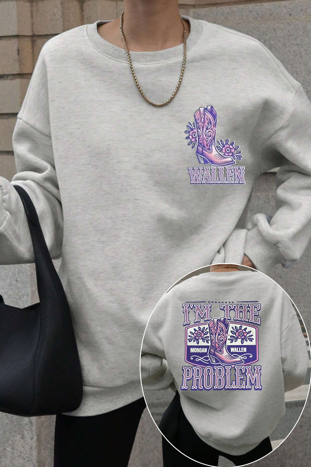 morganwallen music fans women's sweatshirt