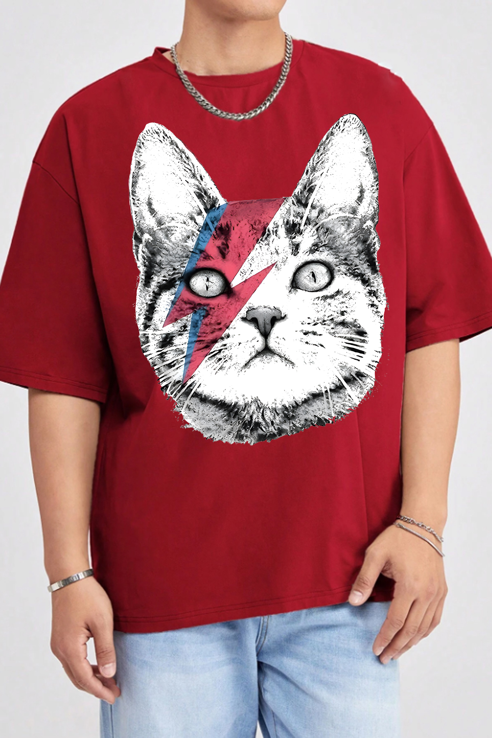 David Bowie Cat Tee