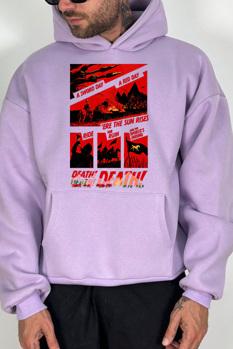 Lord of the Rings-Cycling Print Men Hoodie