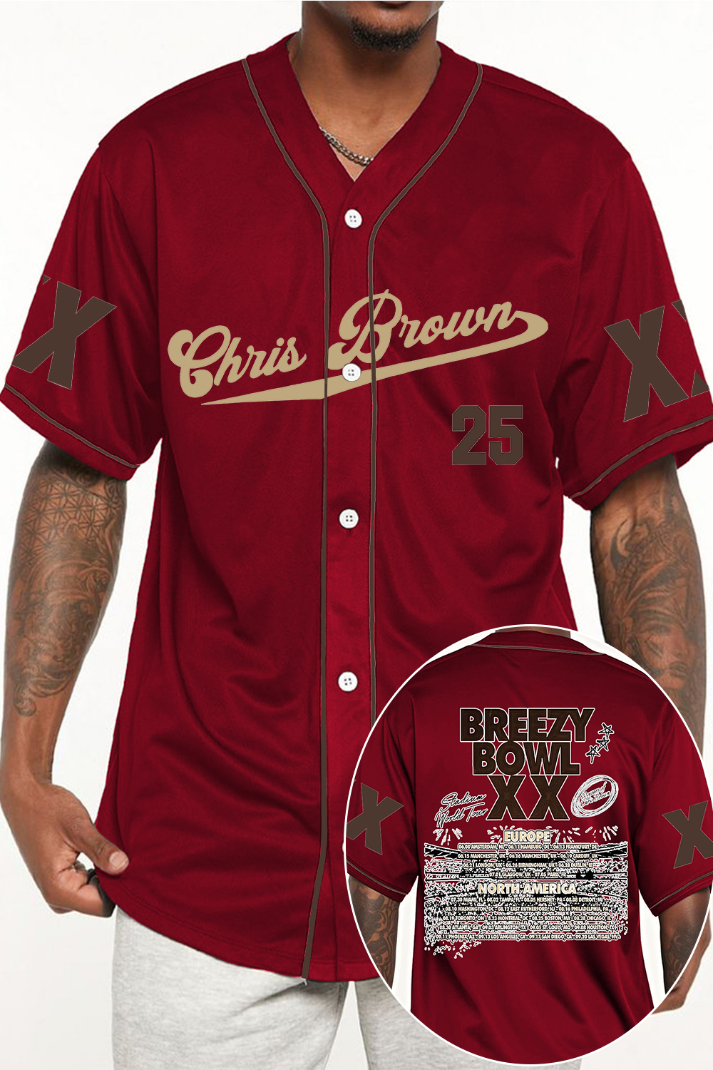 CB Bowl XX World Tour  Baseball Jersey