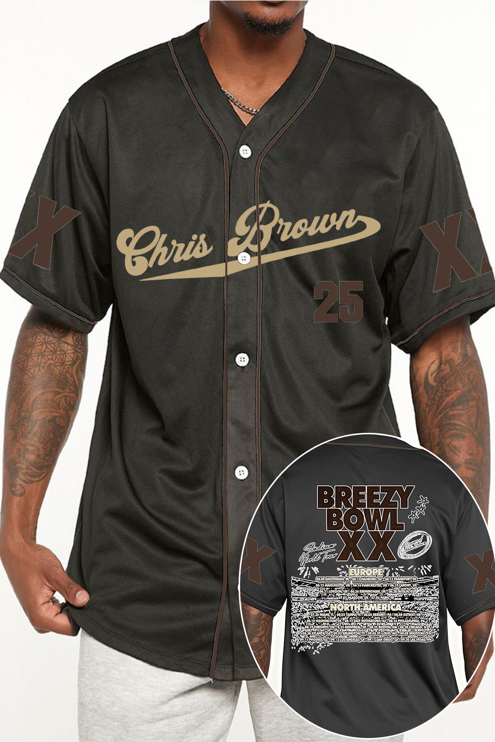 CB Bowl XX World Tour  Baseball Jersey