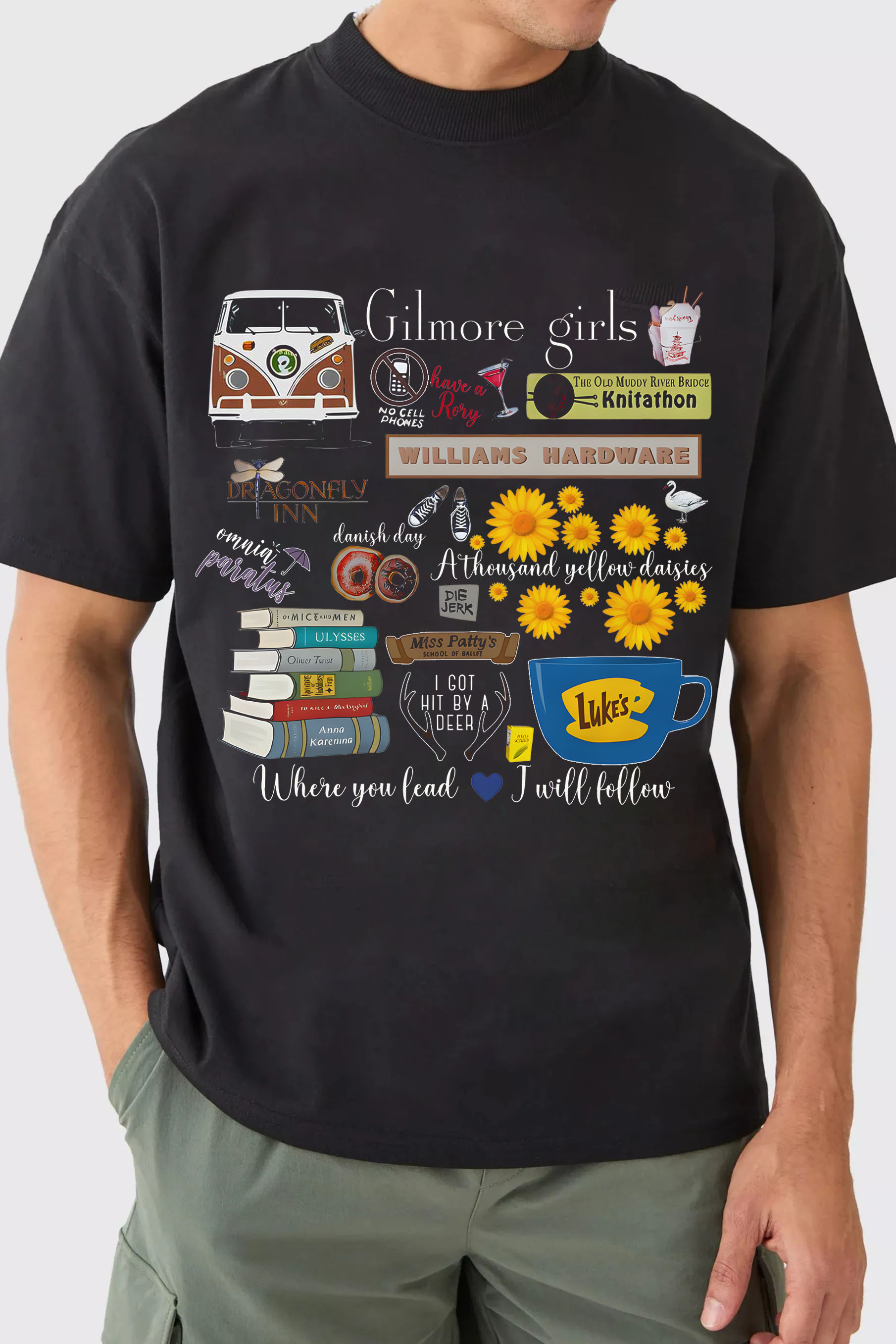Vintage Stars Hollow Men Tshirt, Gilmore Girls