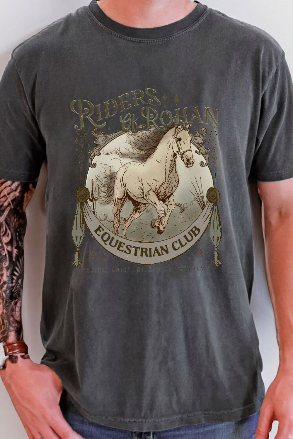 Riders Of Rohan Equestrian Club Tee For Men