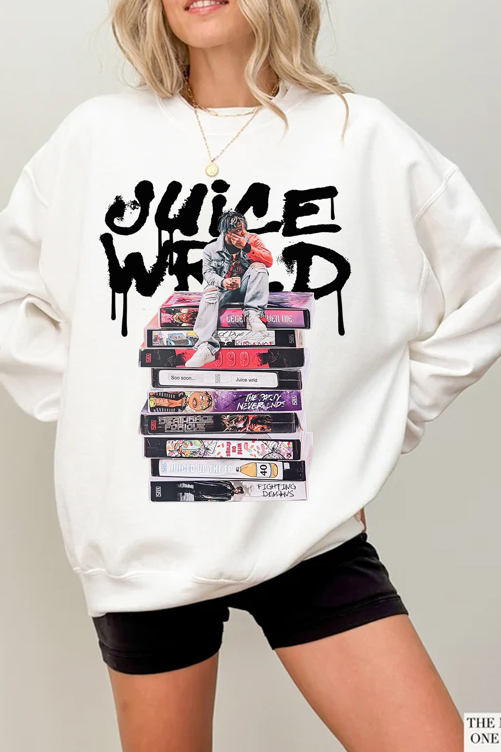 juicewrld long sleeve crew neck sweatshirt