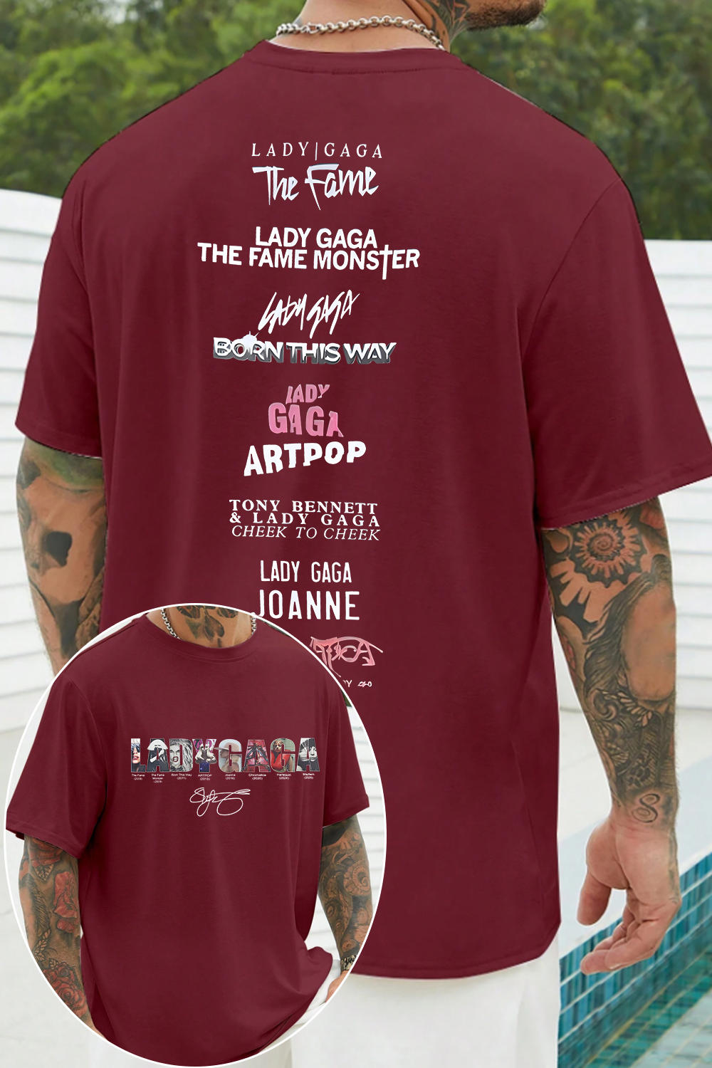 ladygaga Albums Men T-SHIRT