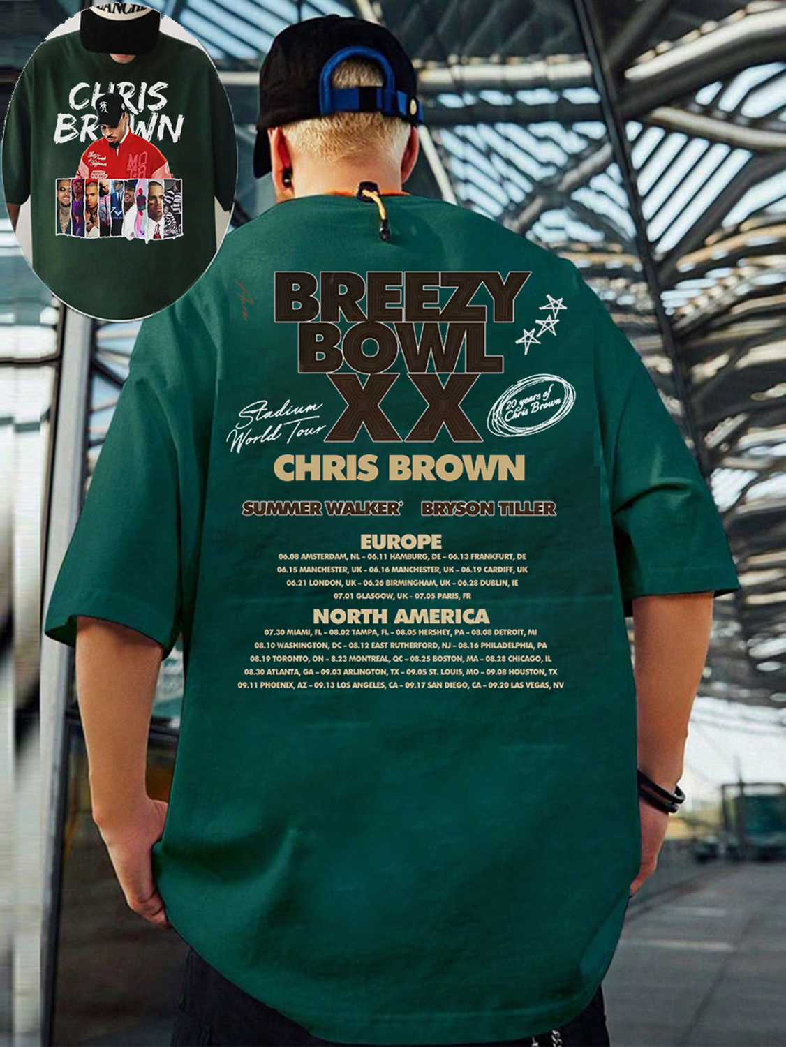 Chris Brown Breezy Concert Tee For Men
