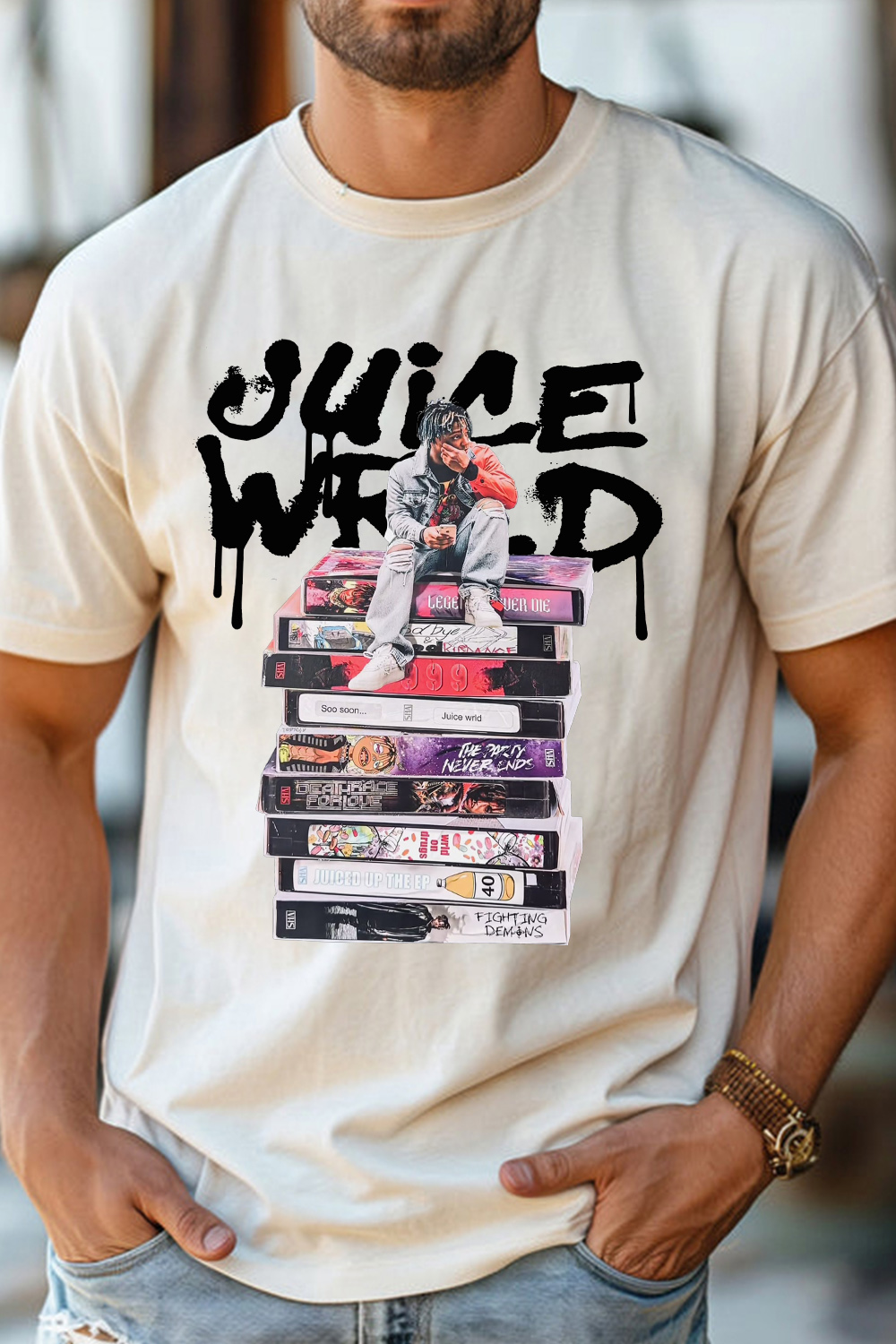 Juicewrld round neck men's T-shirt