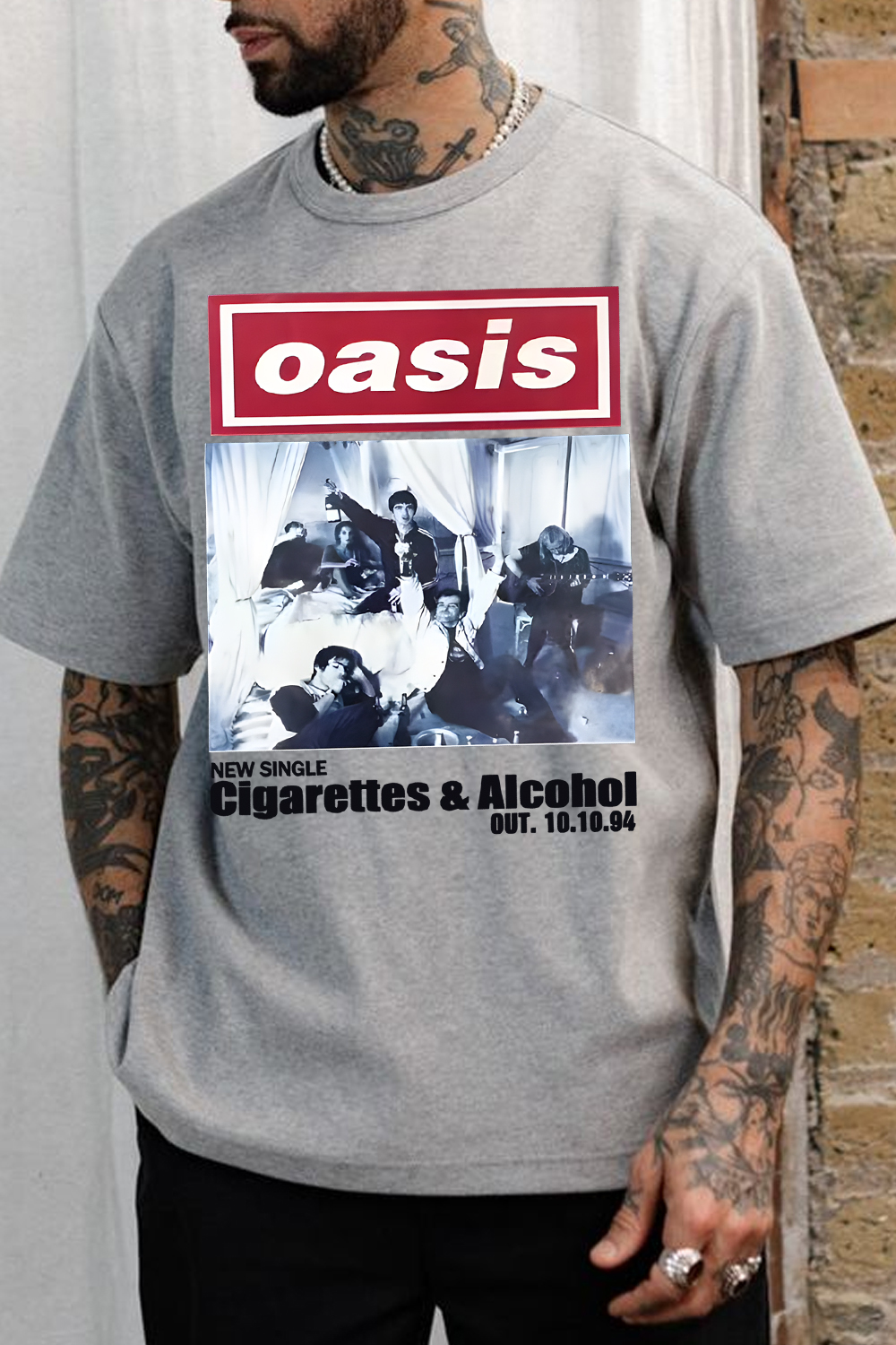 Oasis Unisex T Shirt Definitely Maybe Promo Official Reunion Tour 2025