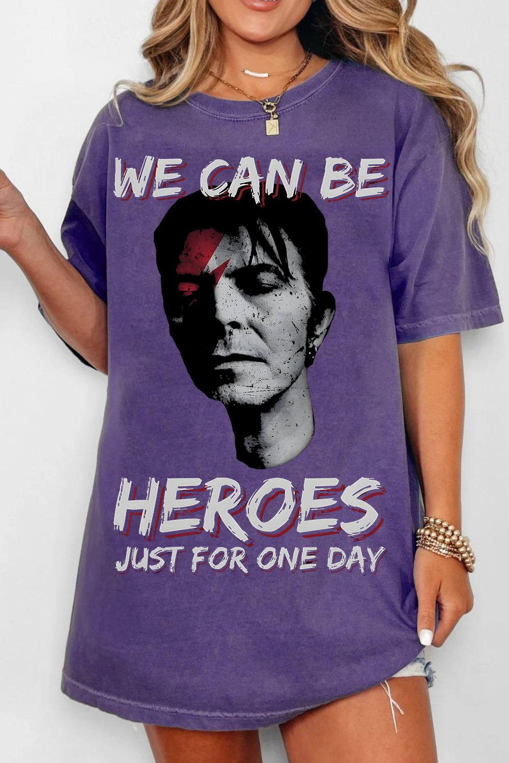 David Bowie We Can Be Heroes Women's T-Shirt