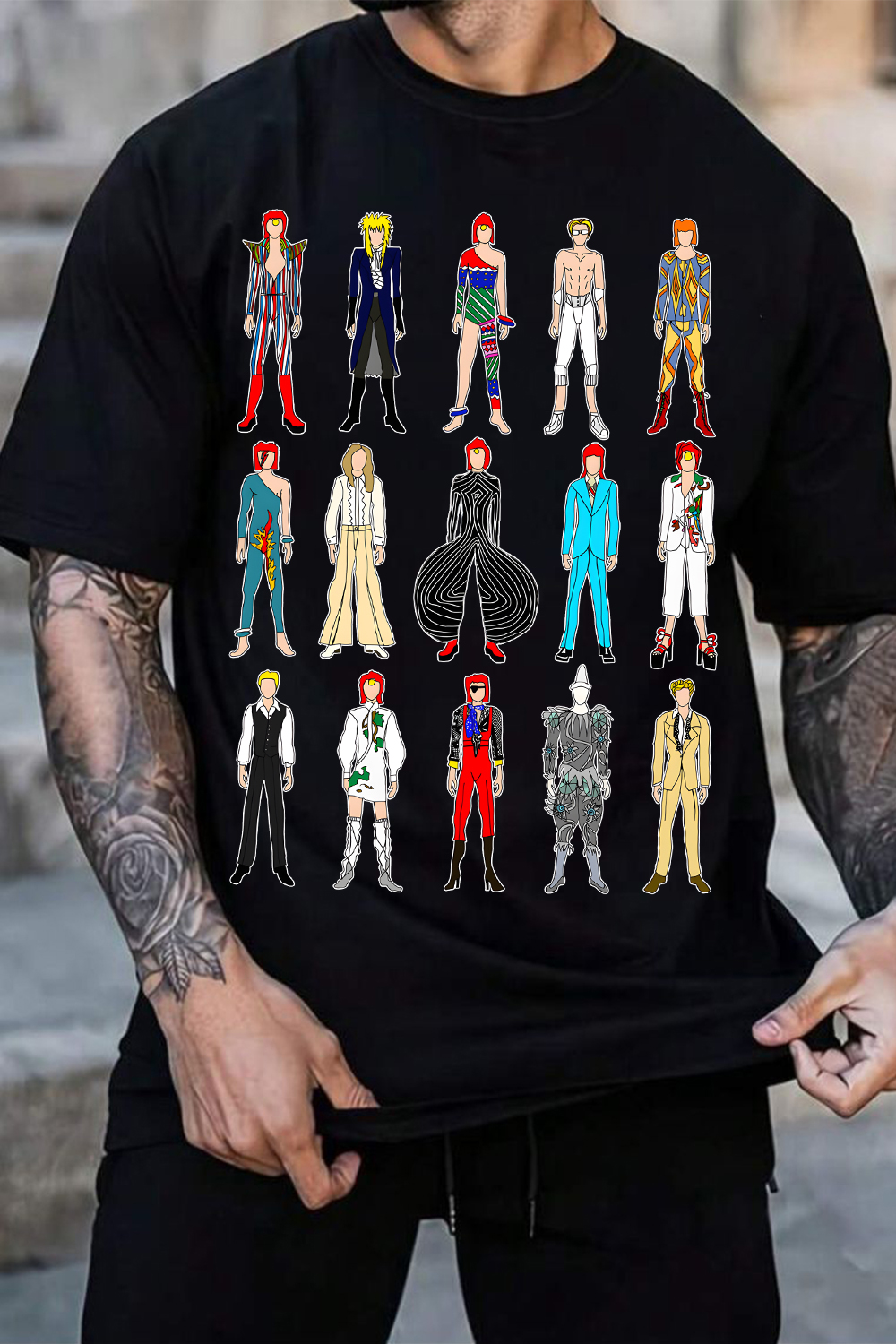 David Bowie Characters T-Shirt