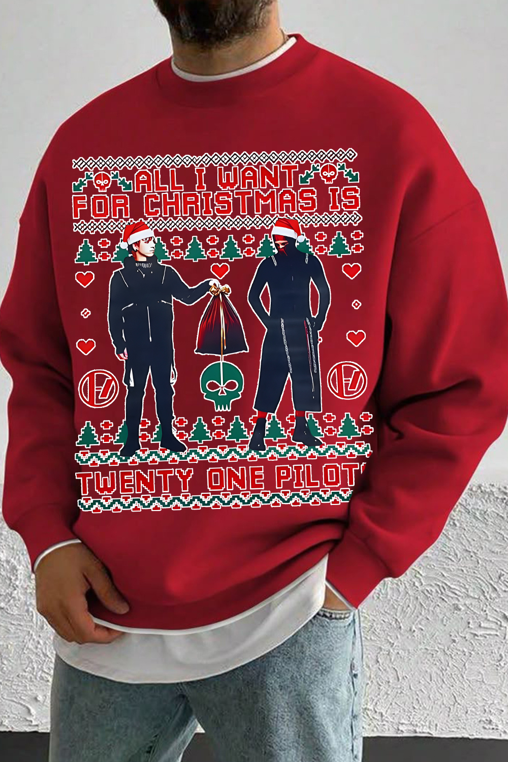 Twenty One Pilots Christmas Sweatshirt For Men