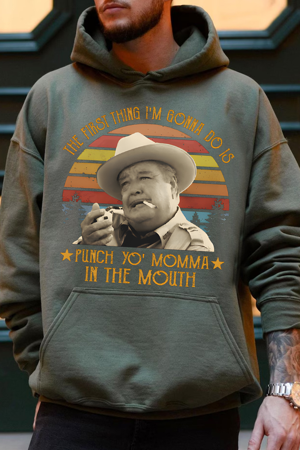 The First Thing I Do Is Shirt, Smokey And The Bandit Movie Hoodie