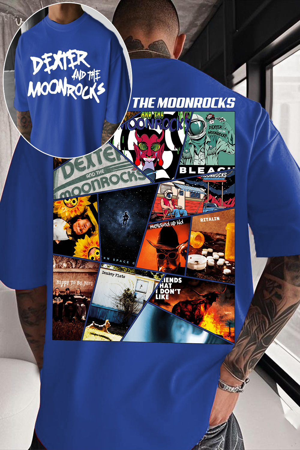 Dexter And The Moonrocks Album Collage T-Shirt