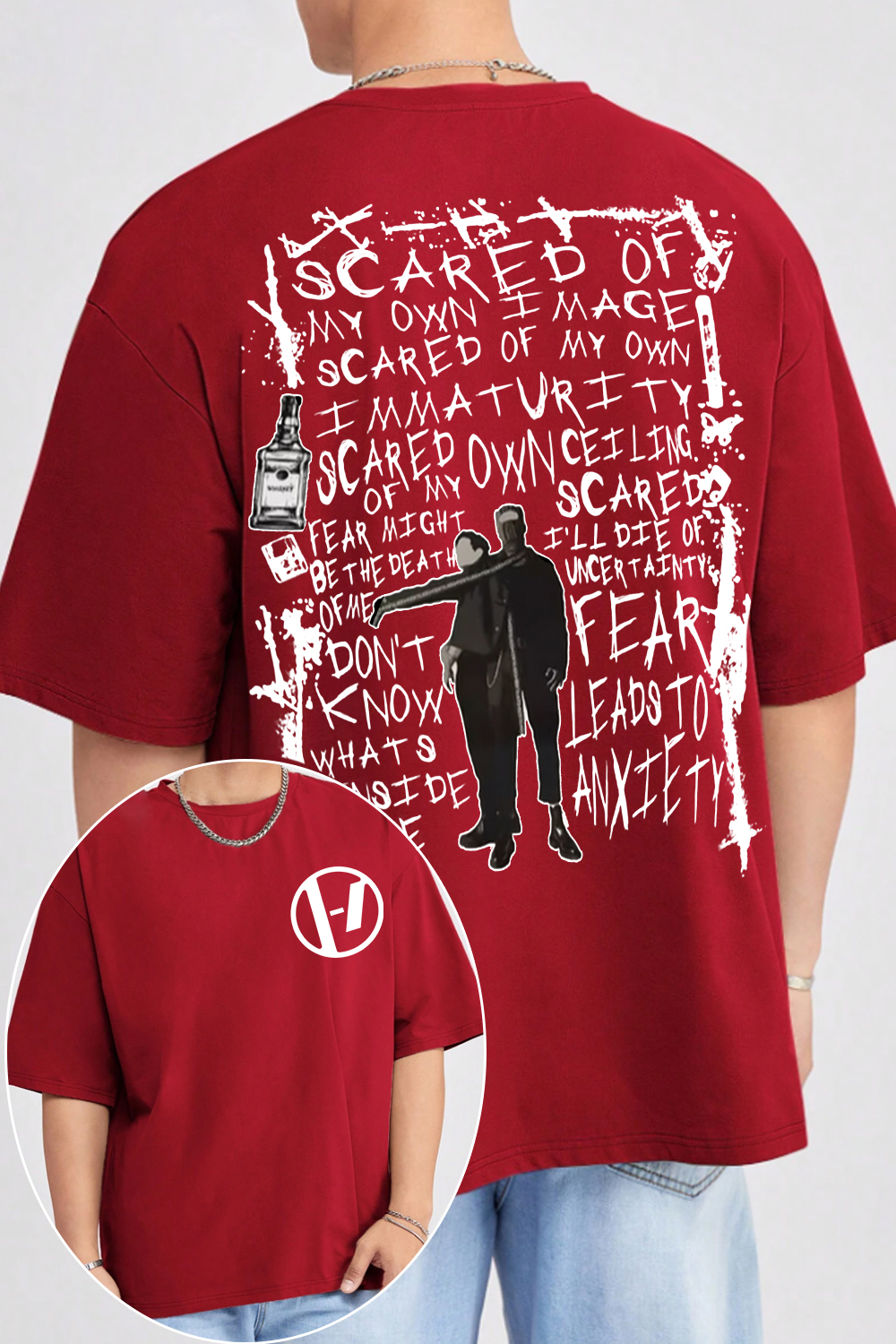 twentyonepilotsedit 2-sided printed shirt