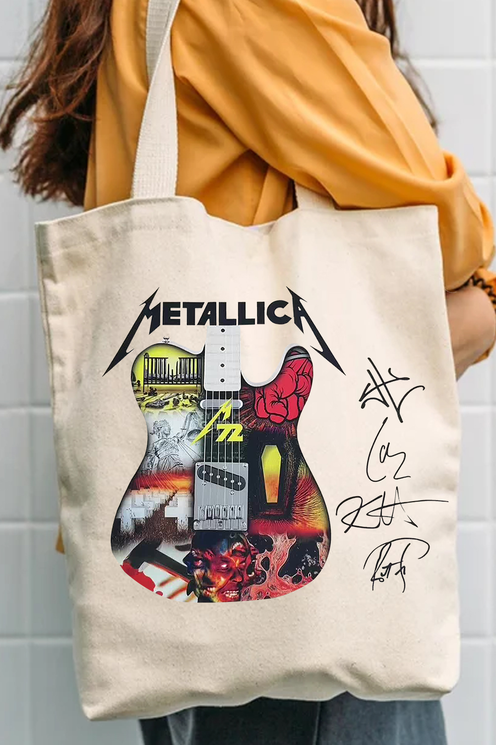 METAL!ICA 2025 LAYERED ELECTRIC GUITAR Canvas Bag