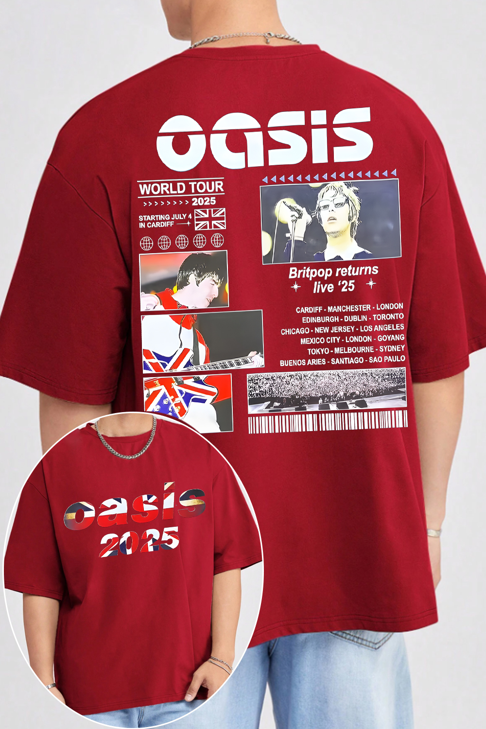 Oasis live tour tee