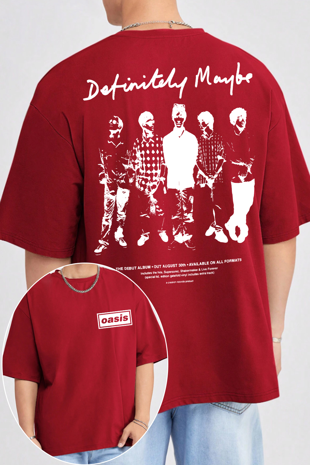 Oasis Unisex T Shirt Definitely Maybe Promo Official Reunion Tour 2025