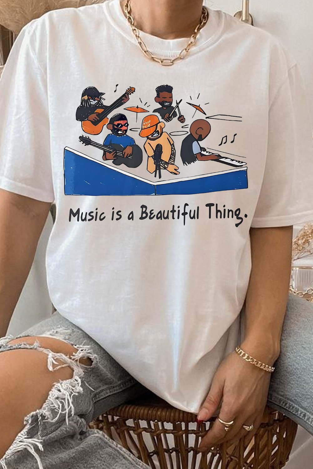 Mac tiny desk women tshirt