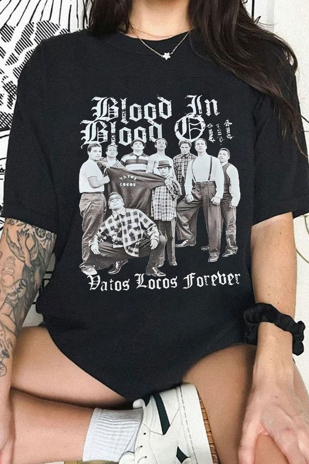 Blood in, blood out women T-shirt