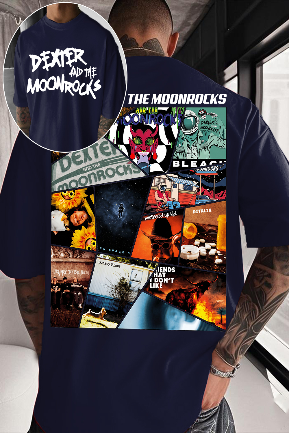 Dexter And The Moonrocks Album Collage T-Shirt