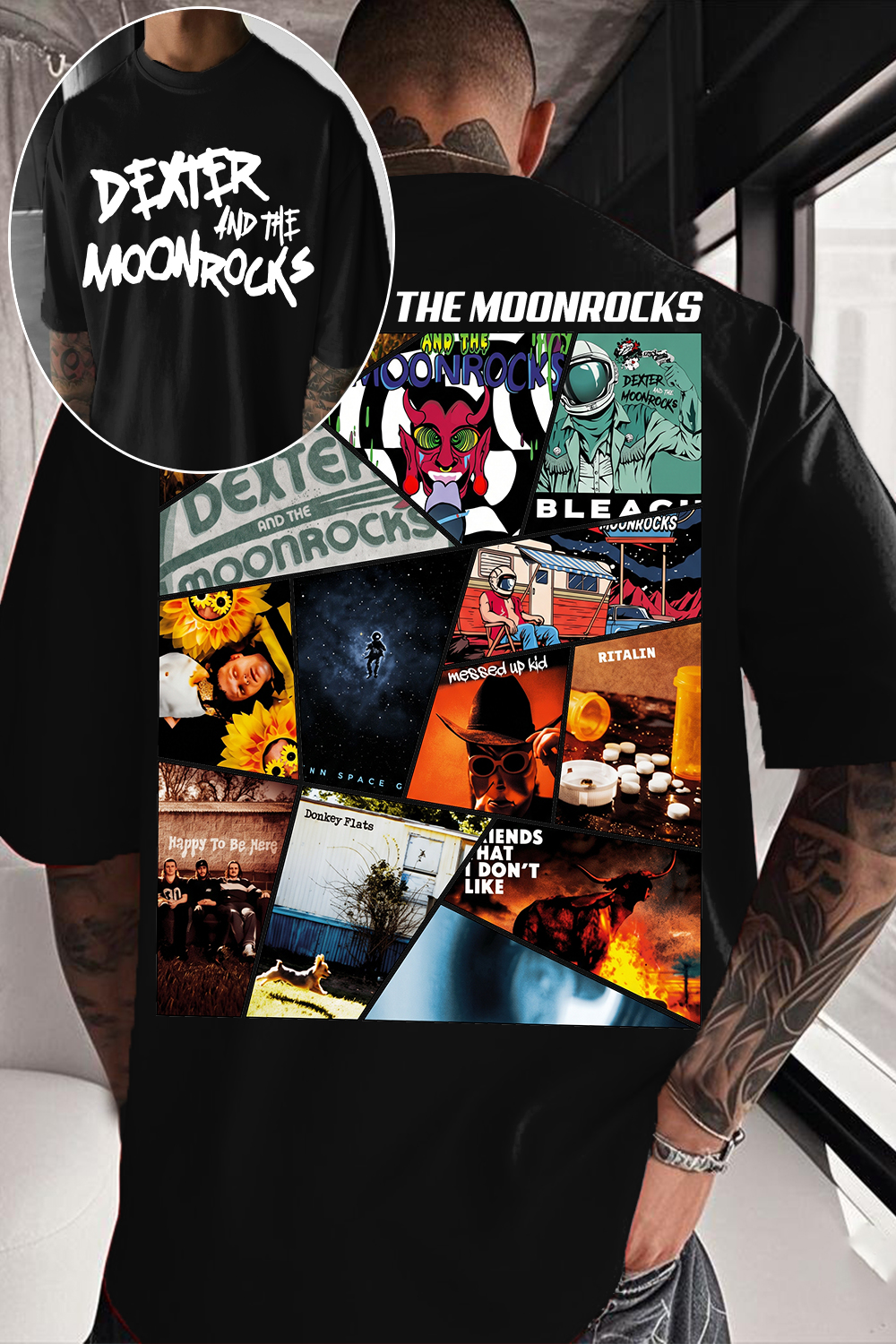 Dexter And The Moonrocks Album Collage T-Shirt