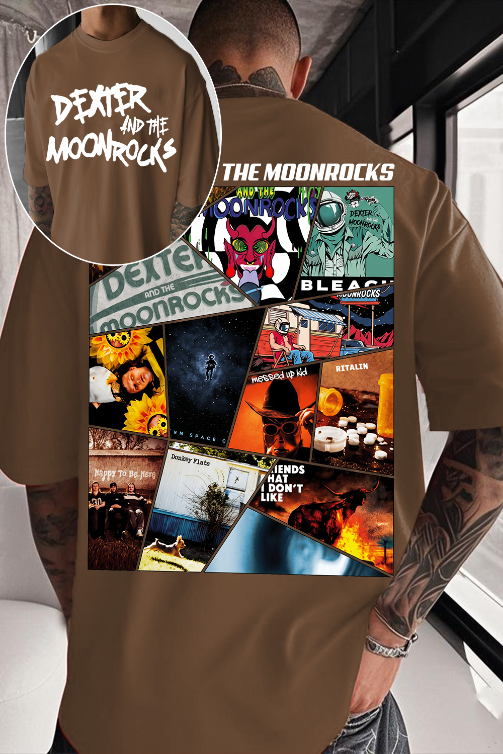Dexter And The Moonrocks Album Collage T-Shirt