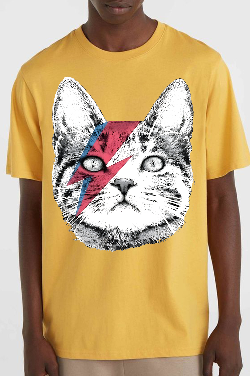 David Bowie Cat Tee