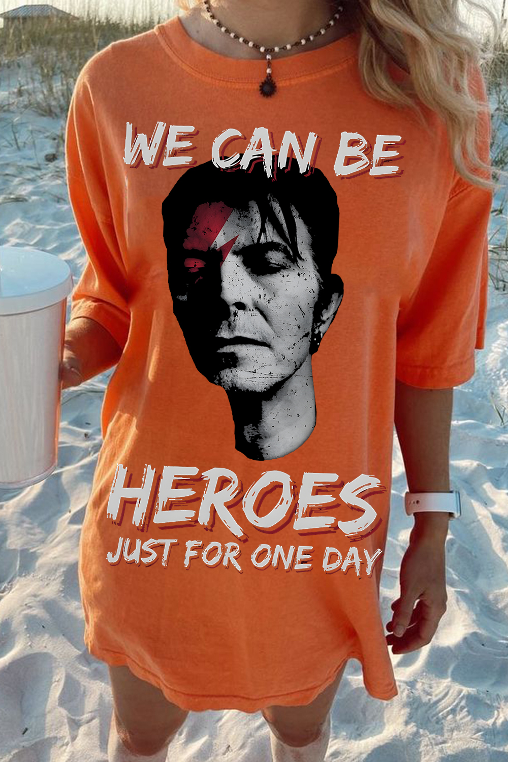 David Bowie We Can Be Heroes Women's T-Shirt