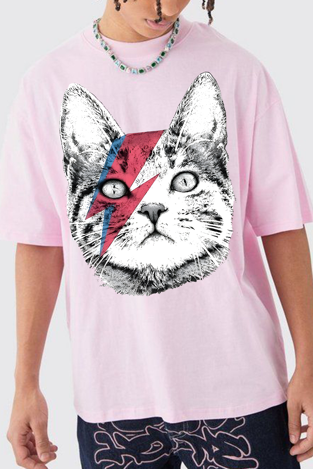 David Bowie Cat Tee