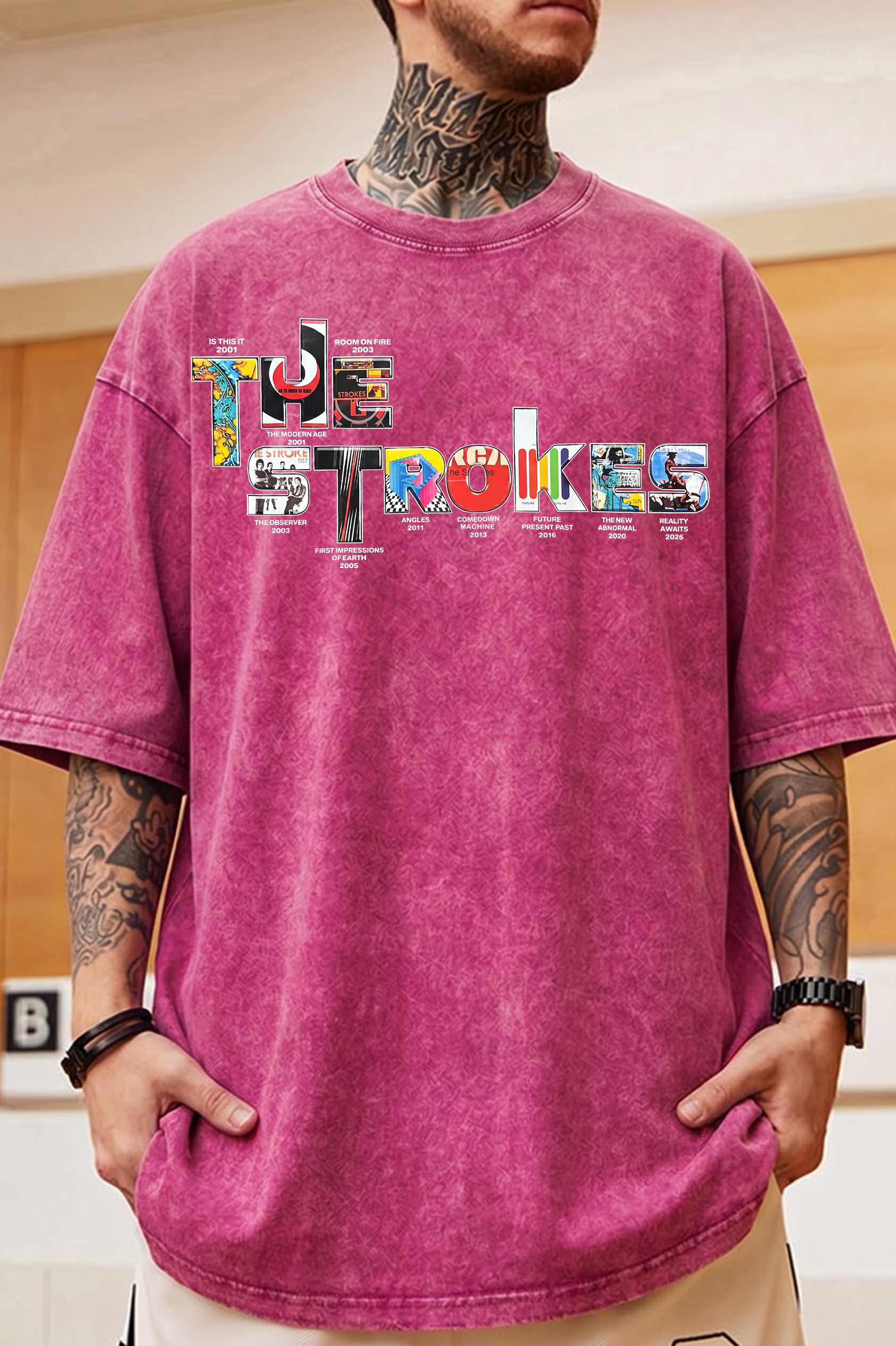 The Strokes’S Fan Washed Cotton Shirt