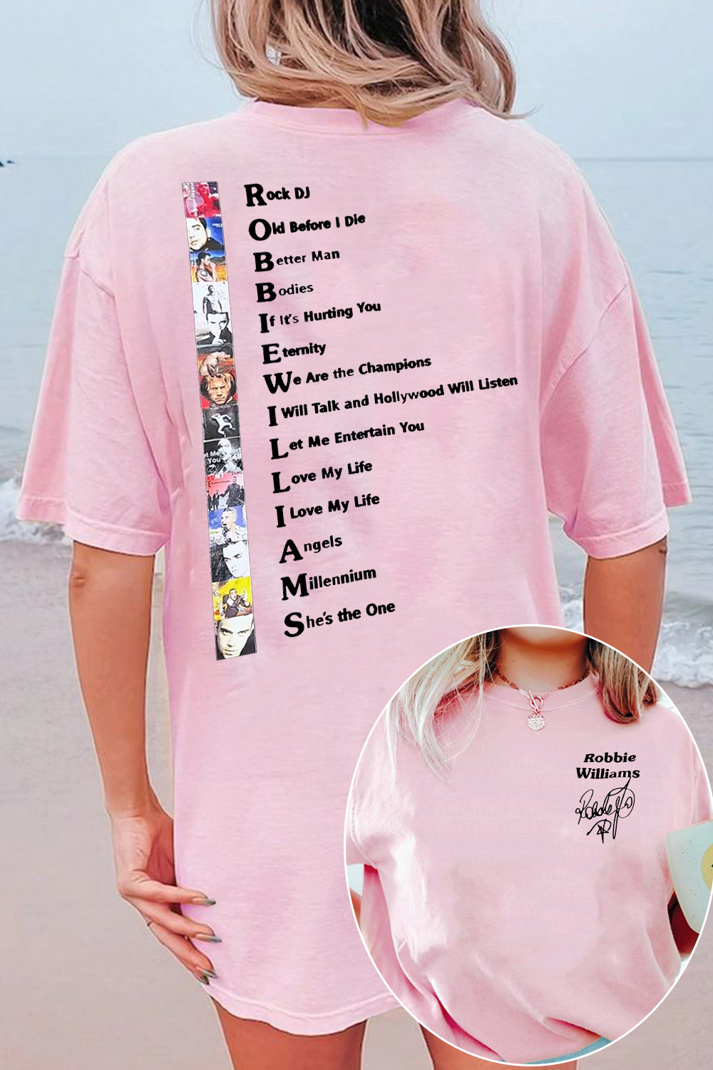 Robbie Williams Tour 2025 Shirt For Women