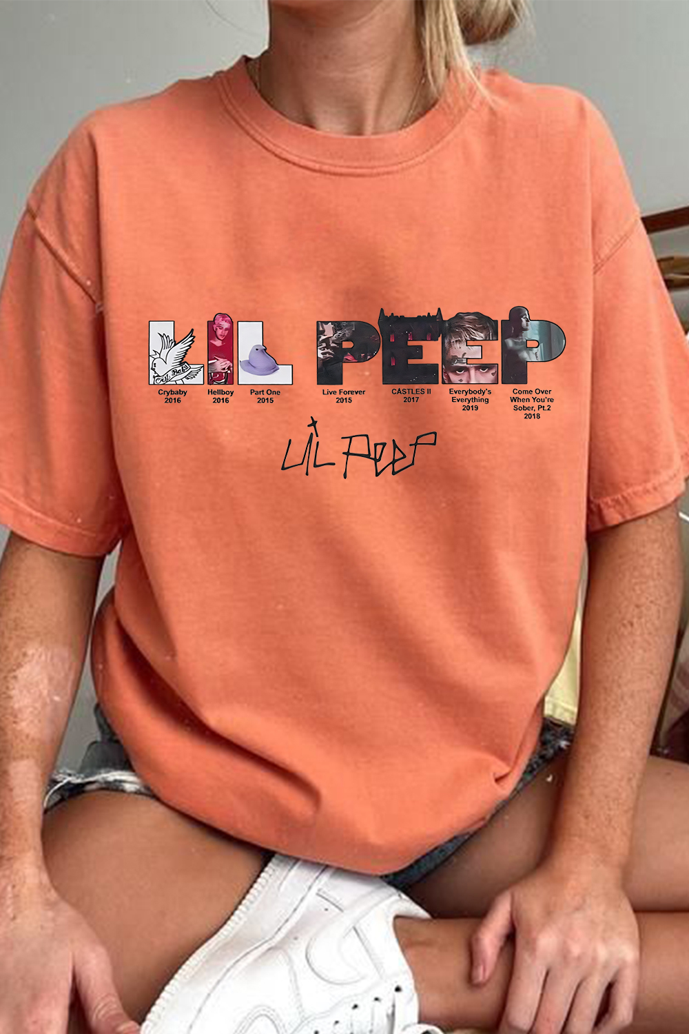 lilpeep fan t-shirt
