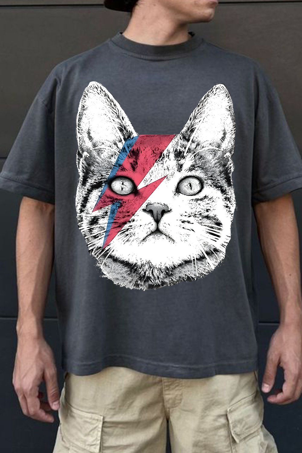 David Bowie Cat Tee