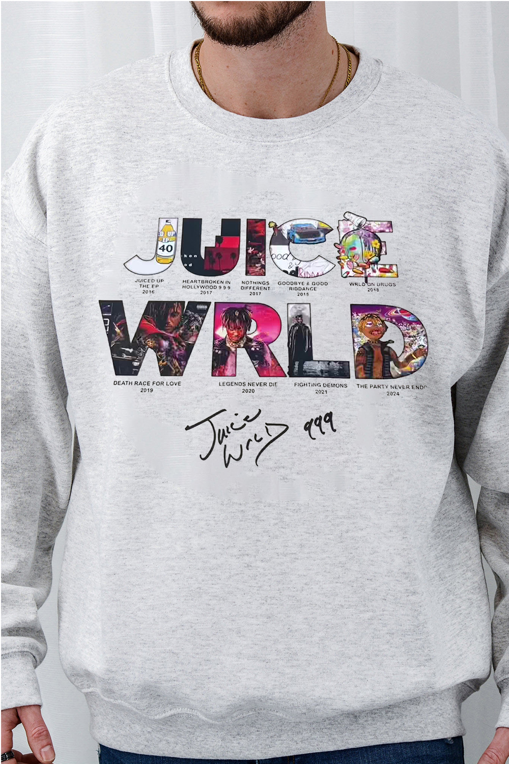 Juice wrld round neck men's sweatshirt