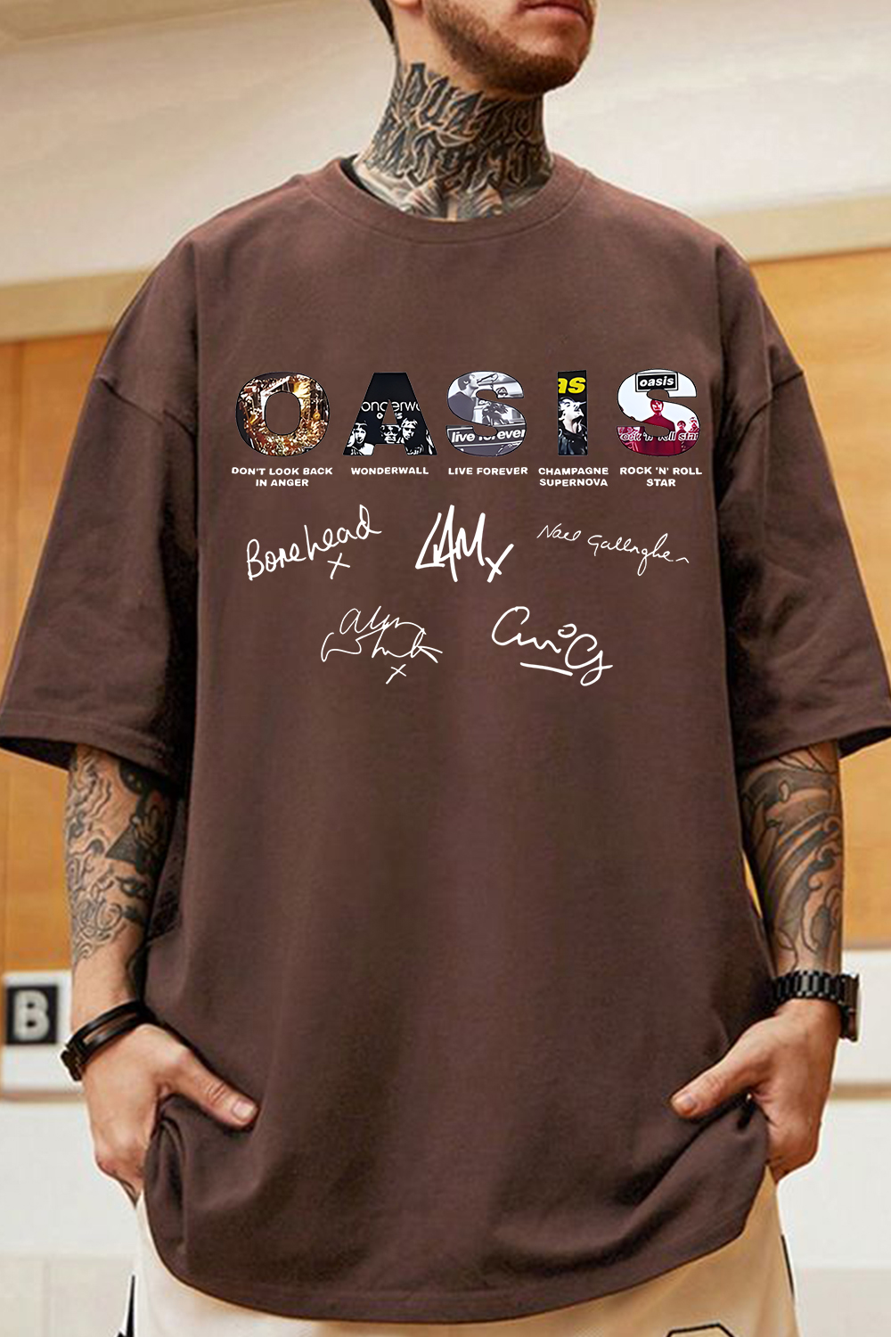 Oasis Unisex T Shirt Definitely Maybe Promo Official Reunion Tour 2025