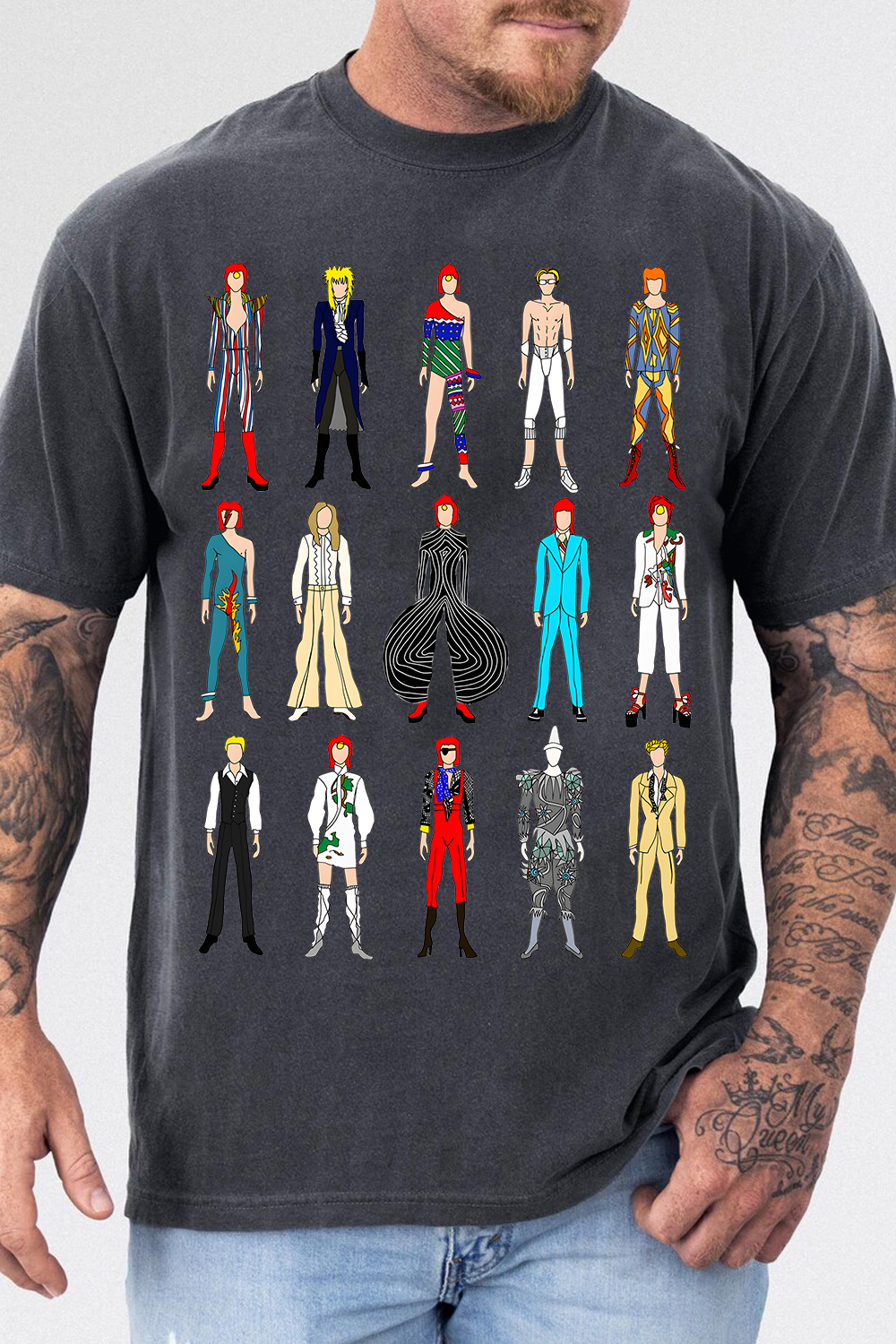 David Bowie Characters T-Shirt