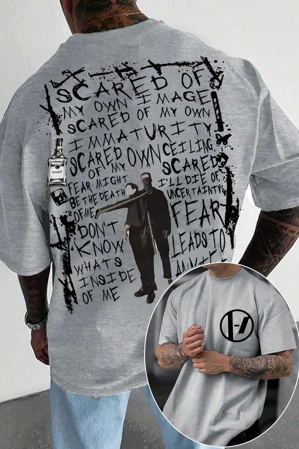 twentyonepilotsedit 2-sided printed shirt