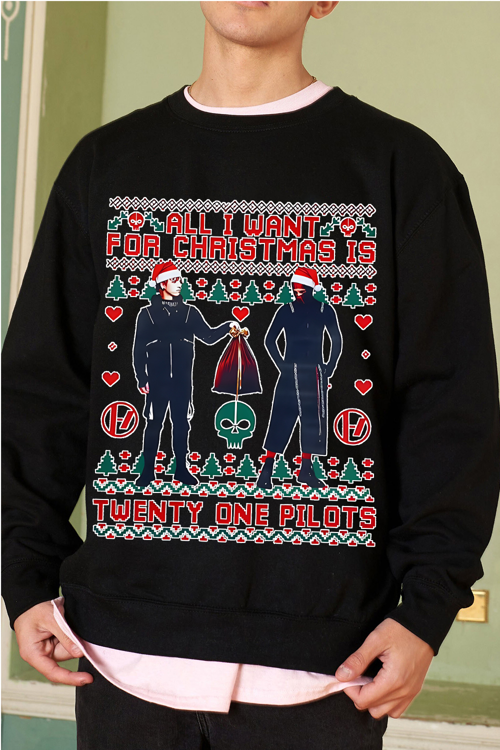 Twenty One Pilots Christmas Sweatshirt For Men