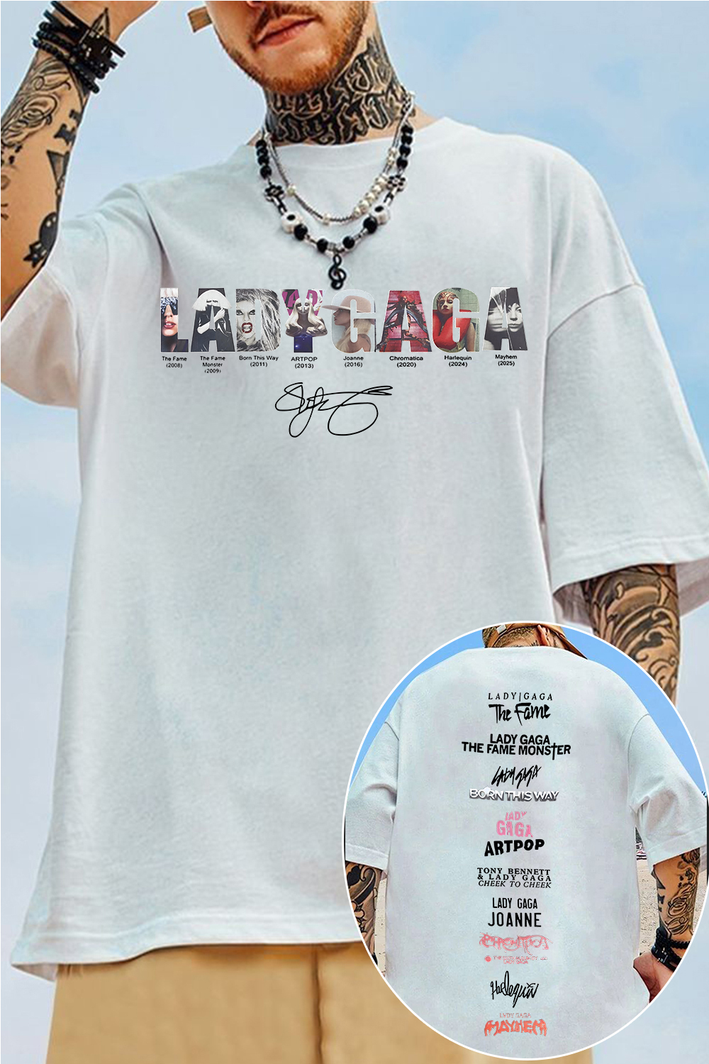 ladygaga Albums Men T-SHIRT